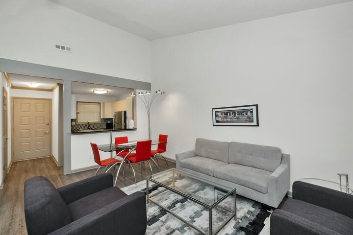 The living room as photographed