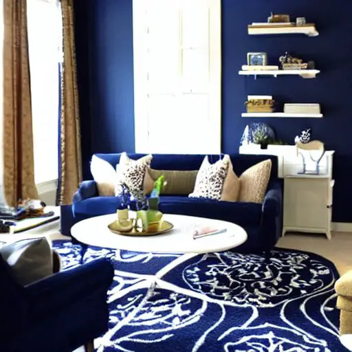 What Color Carpet Goes with Navy Blue Walls? DreamyHomeStyle