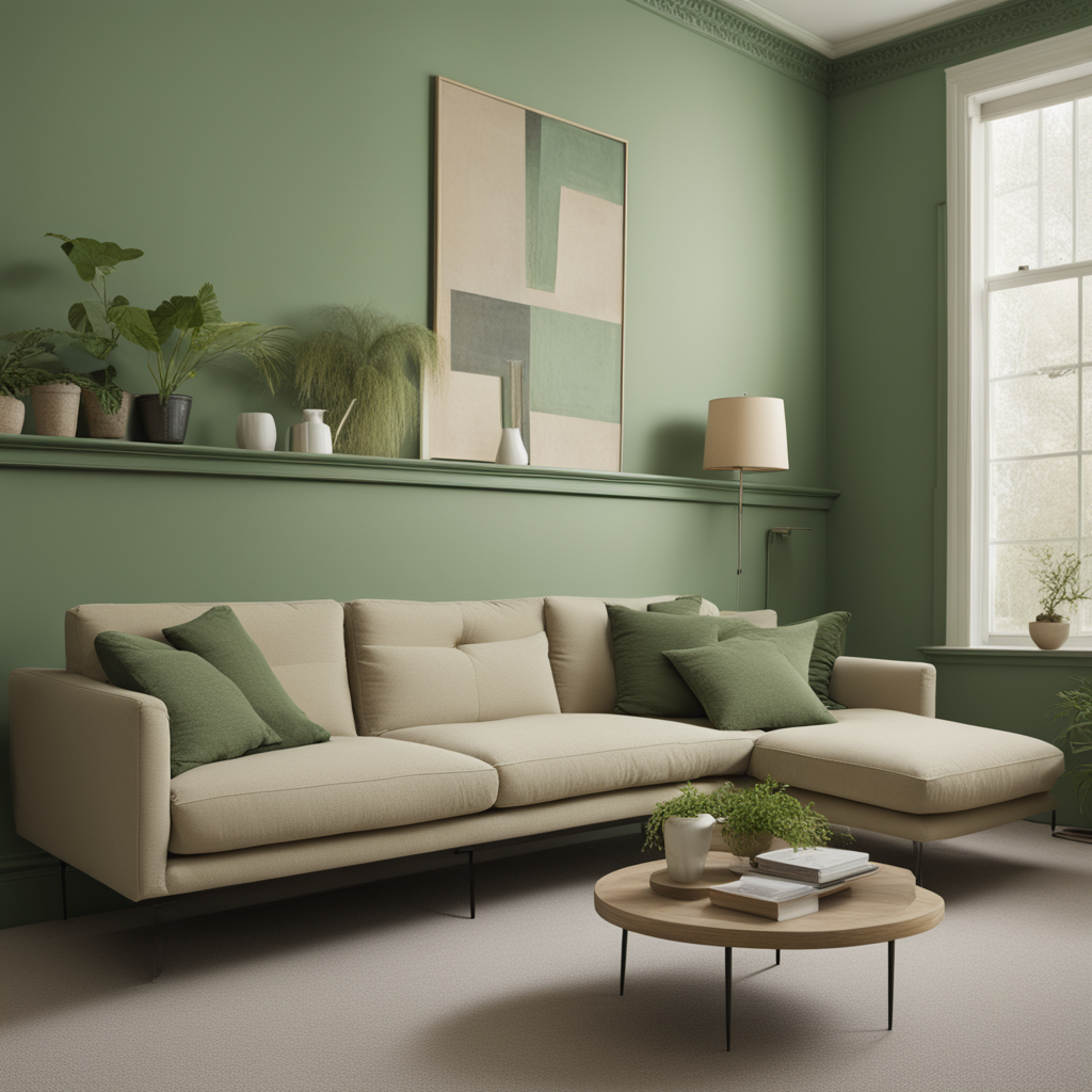 What Color Sofa Goes with Green Walls?