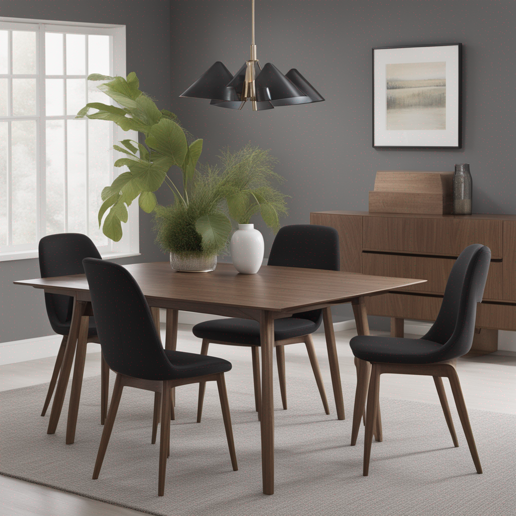 What Color Table Goes With Black Chairs? DreamyHomeStyle