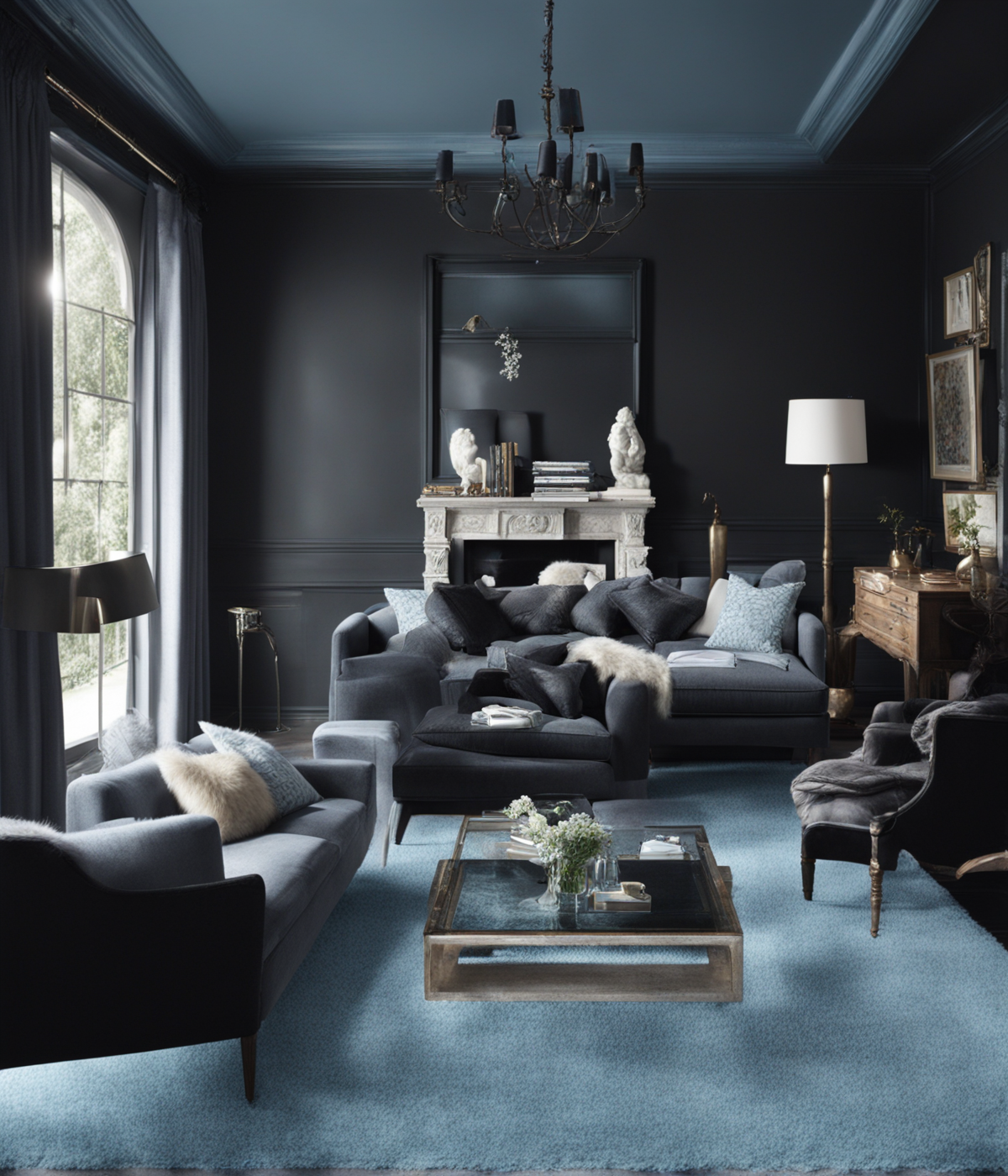  Colors of Carpet That Go With Black Walls