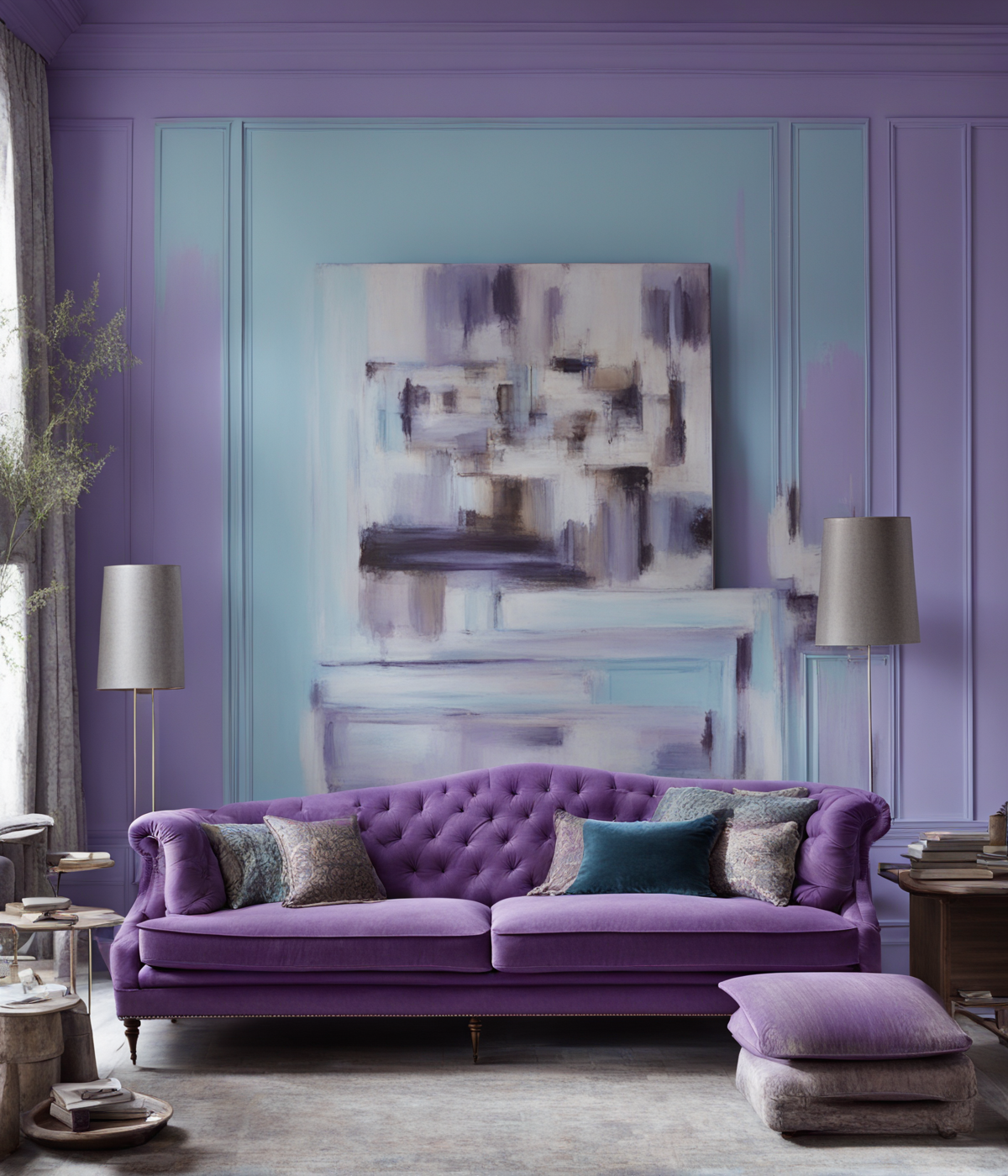 What Color Sofa Goes With Light Blue Walls