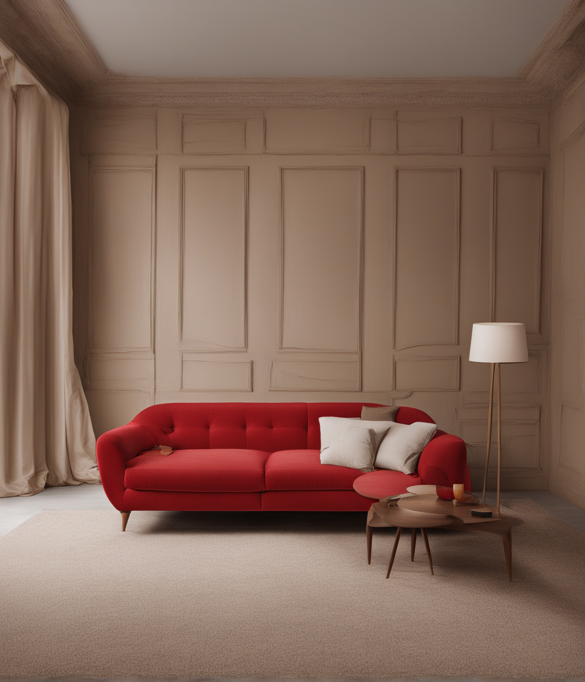 What Color Carpet Goes with a Red Sofa