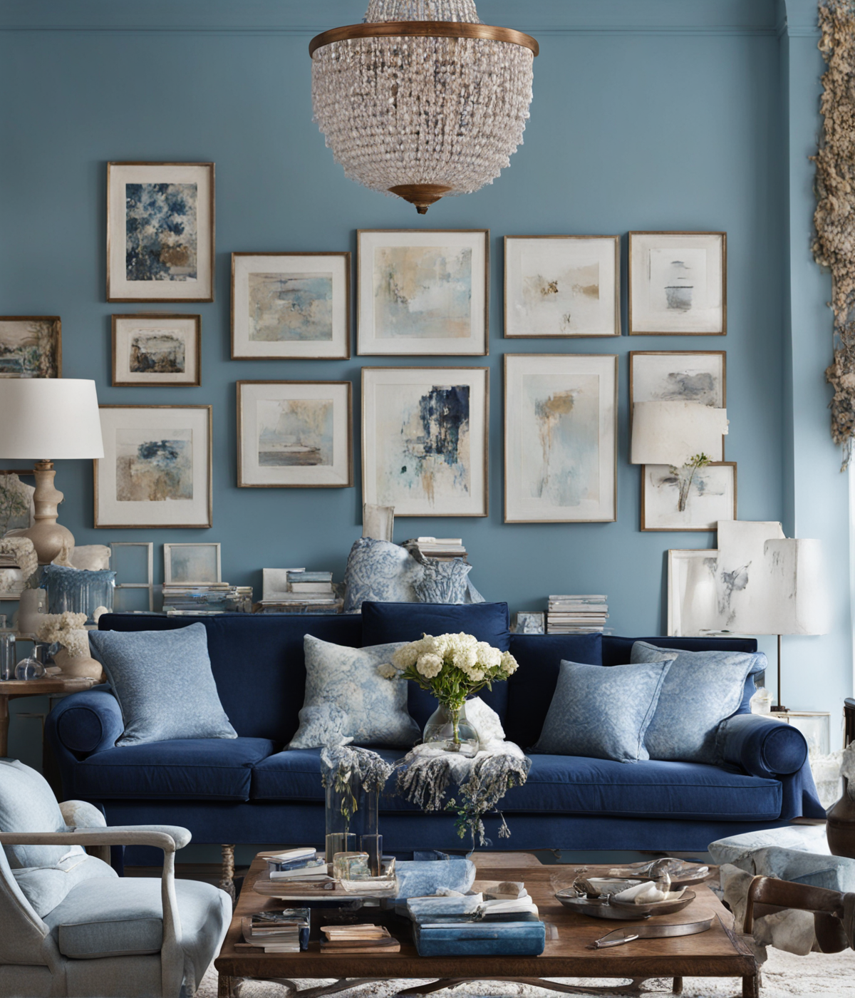 What Color Sofa Goes With Light Blue Walls