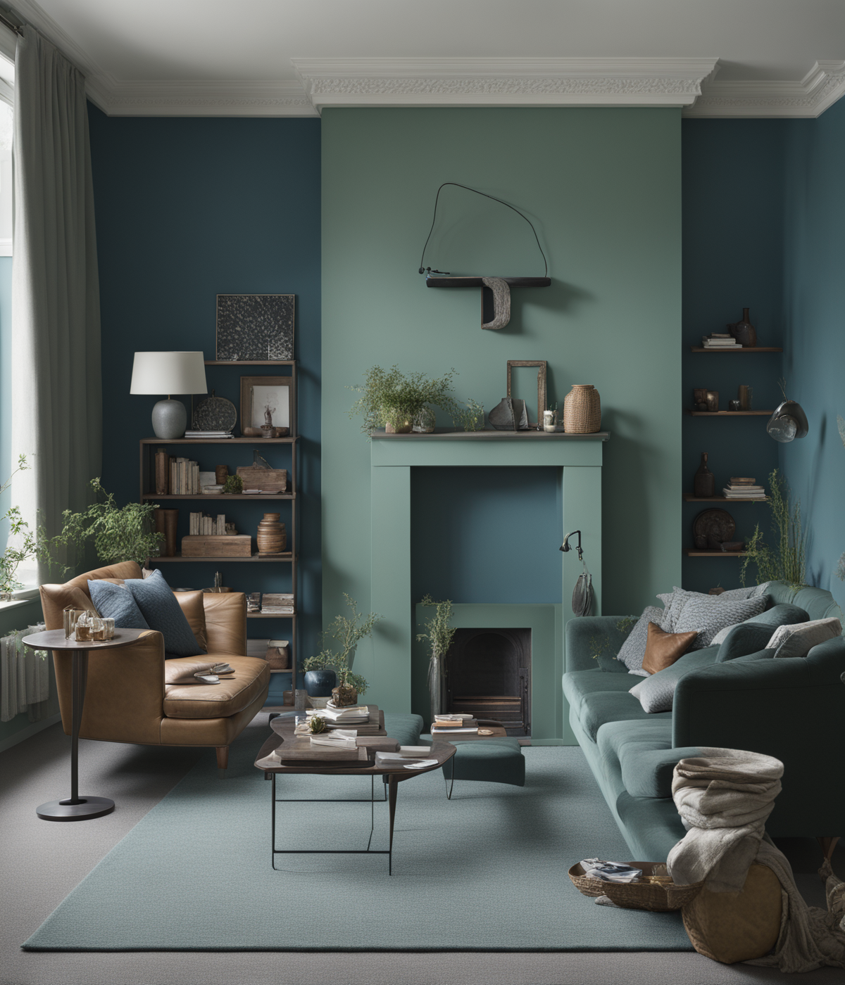 Carpet Color for Hague Blue Walls