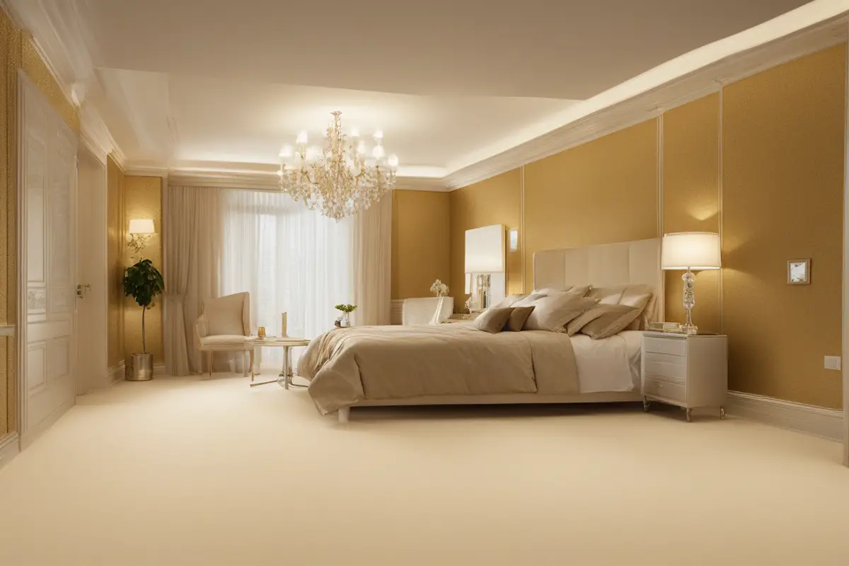 What Color Carpet Goes With Gold Walls