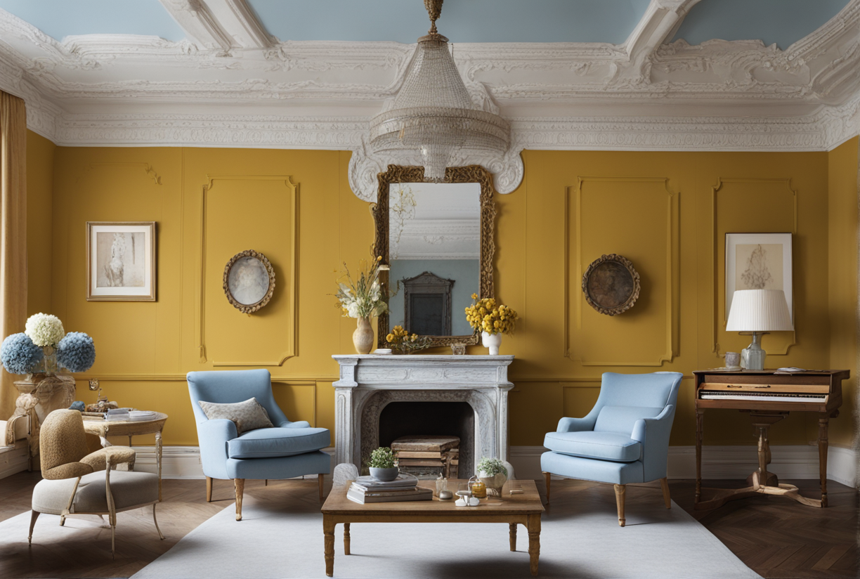 What Color Furniture Goes with Mustard Walls