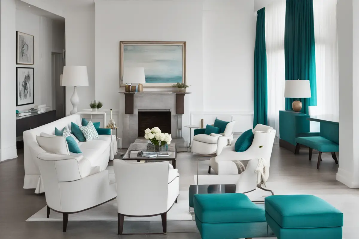 What Color Sofa Goes With Teal Chairs