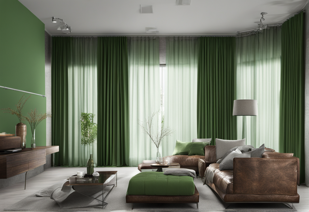 what color curtains go with gray walls and brown furniture