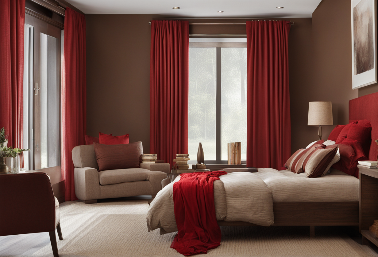 what color curtains go with brown bedroom furniture