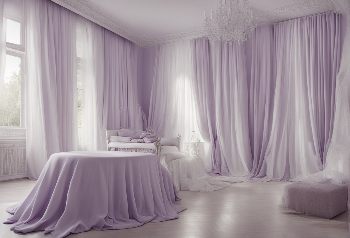 what color curtains go with Light purple walls