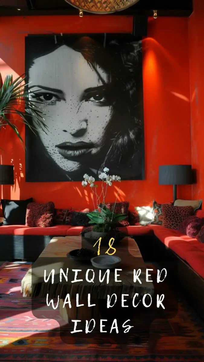 Unique Red Wall Decor Ideas