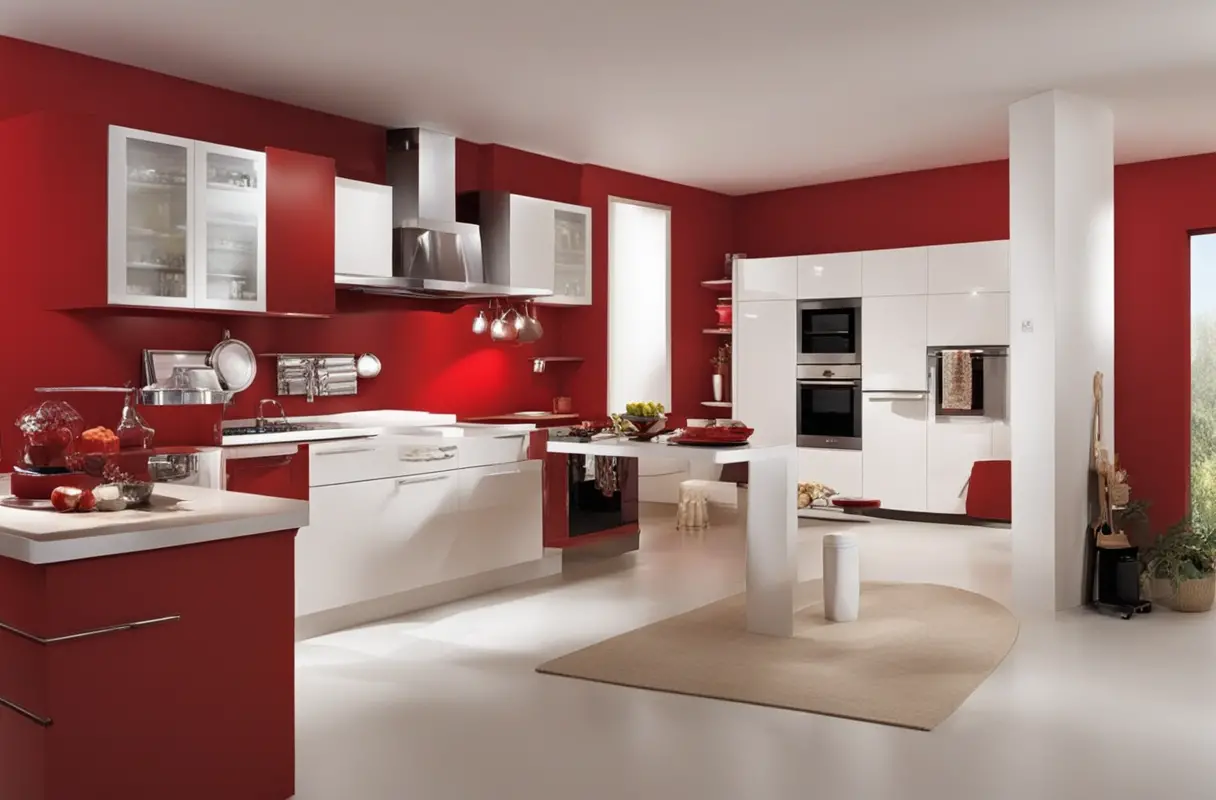 red-kitchen-wall-decor-idea