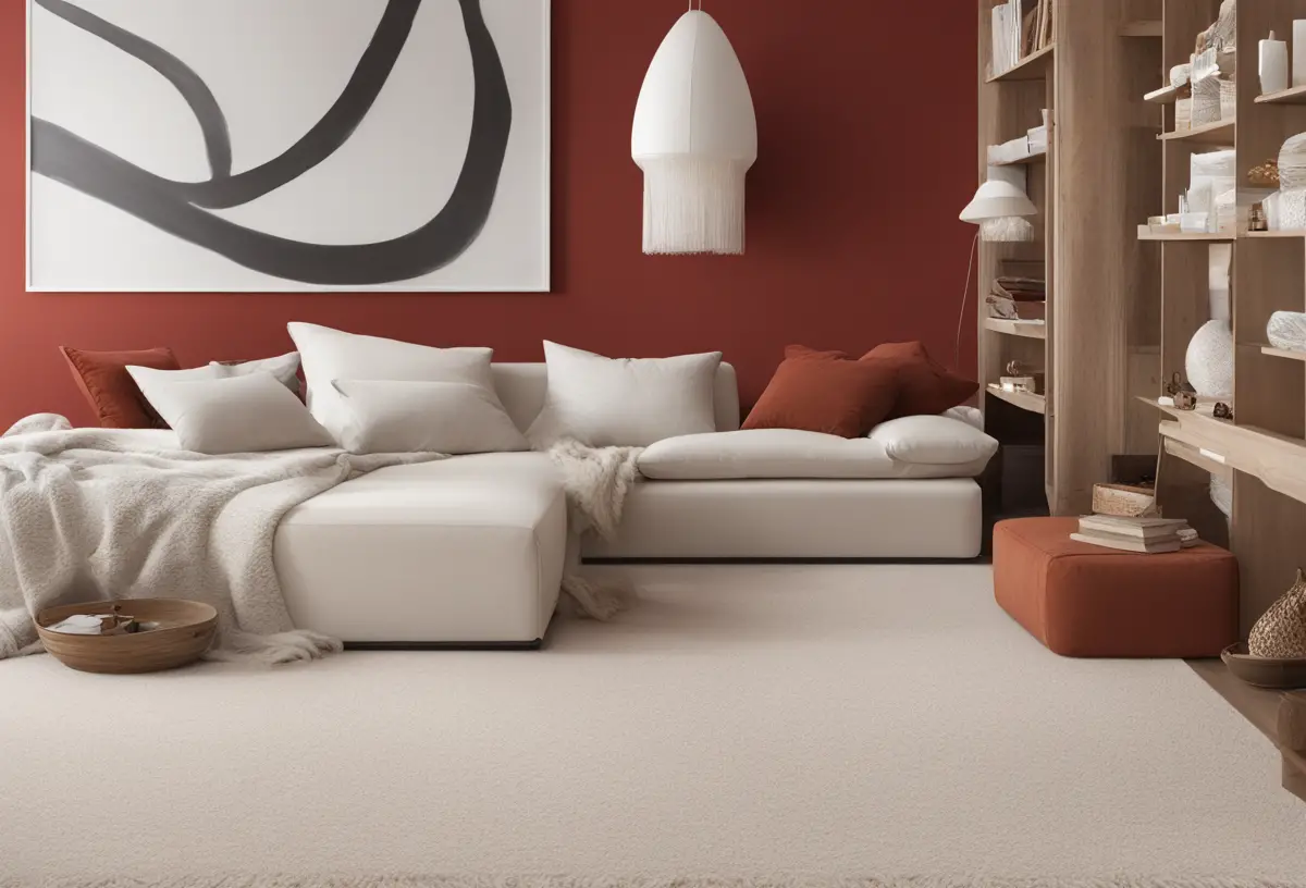Carpet Colors for Cinnamon Red Walls