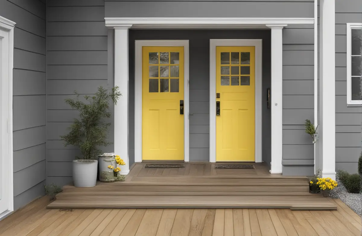 Front Door Colors For A Gray House