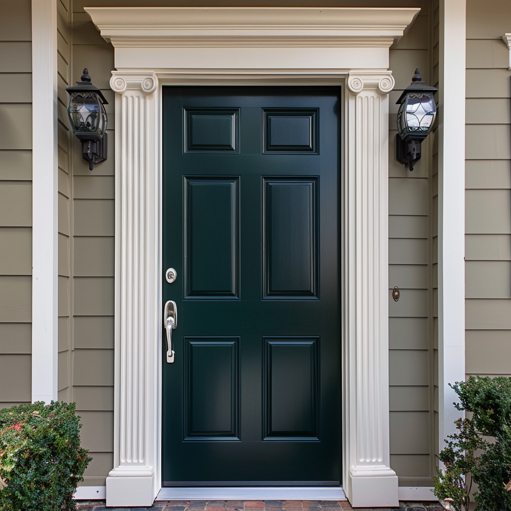 dark-doors-with-white-trim