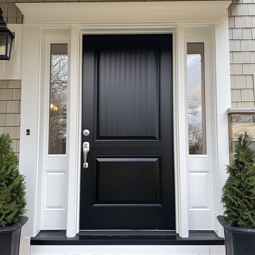 dark-doors-with-white-trim