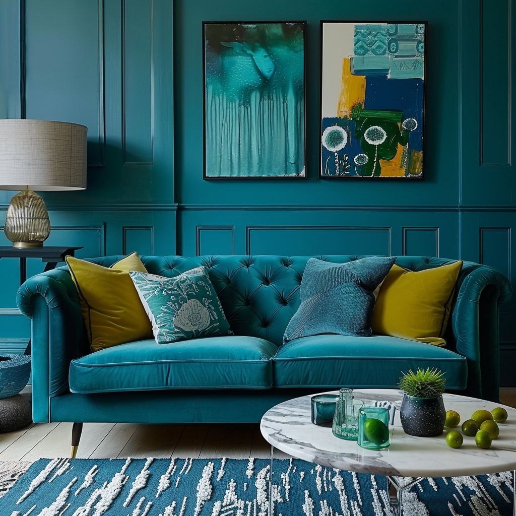 teal-living-room-decor