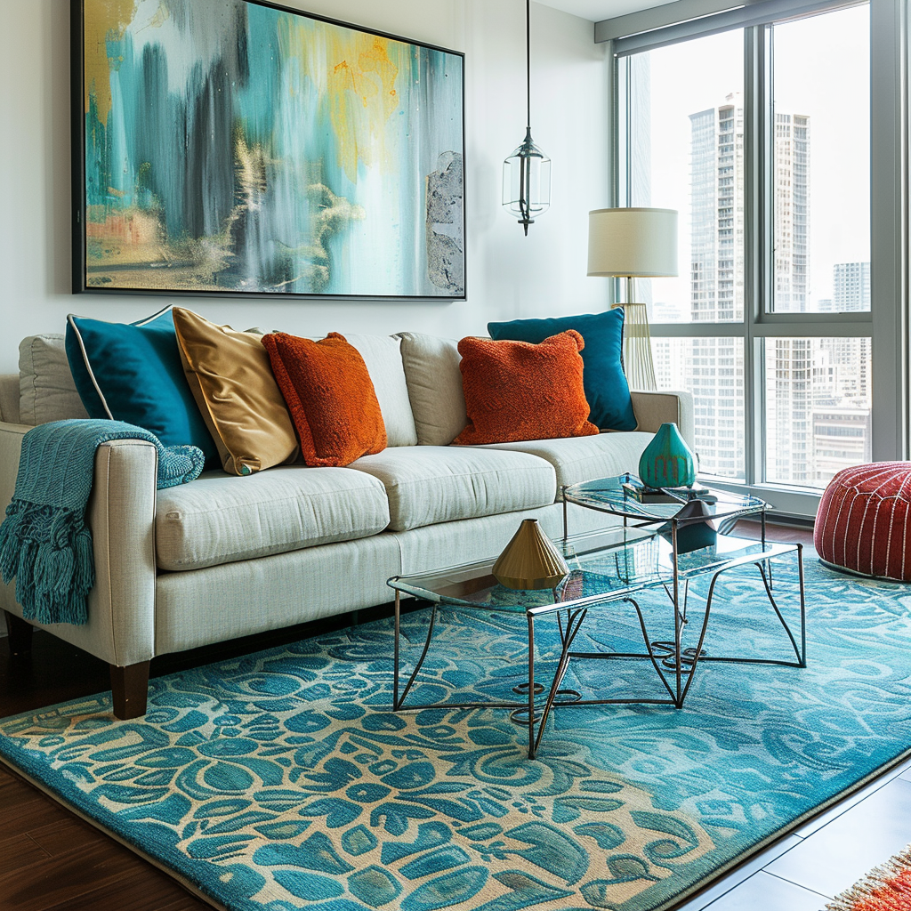 teal-living-room-decor