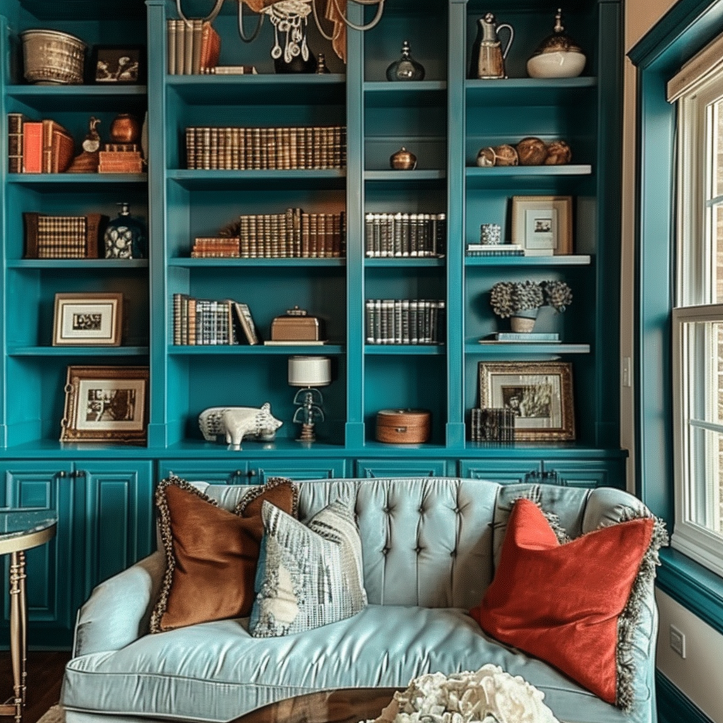 teal-living-room-decor