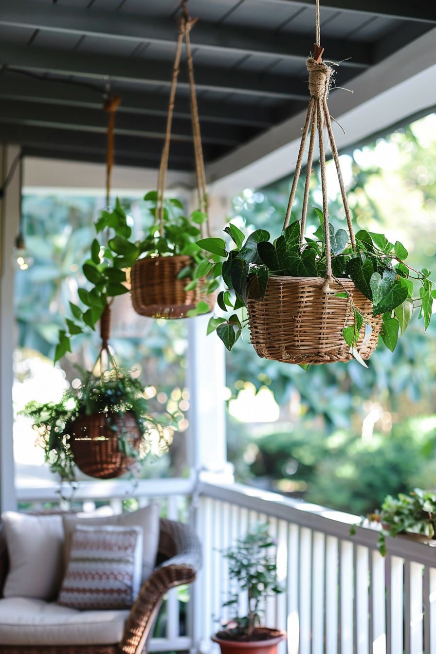 boho porch decor outdoor