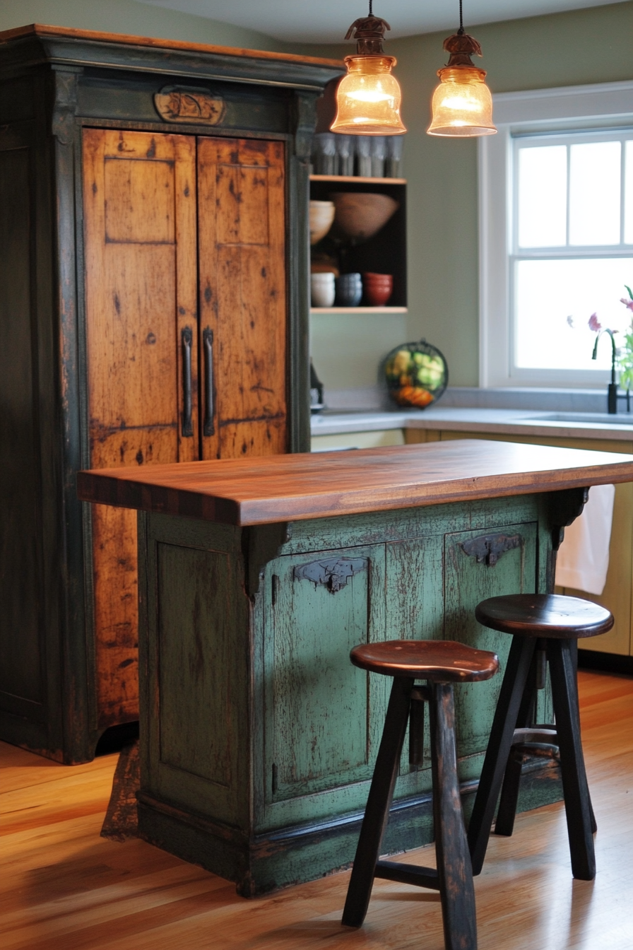 antique-kitchen-islands