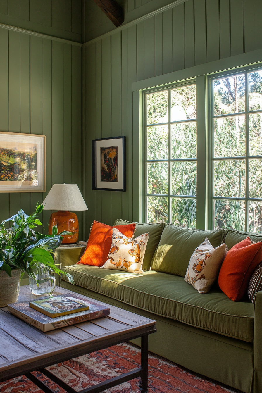 green-living-room-decor