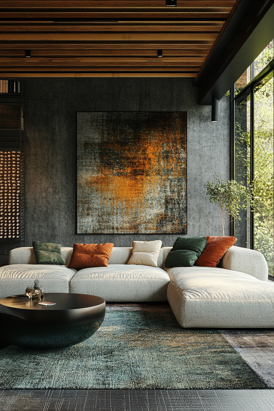 cozy-mid-century-modern-living-room