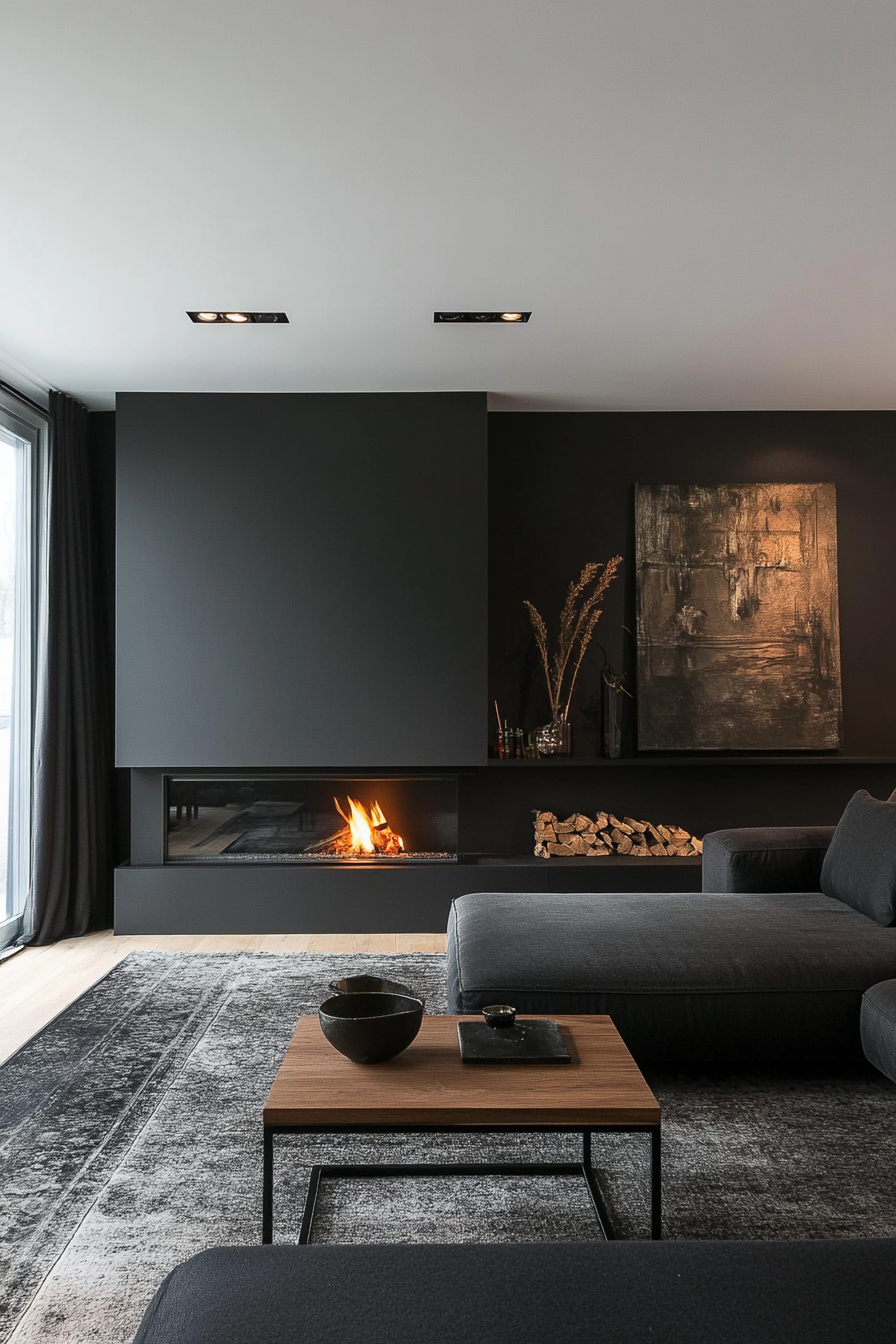 black-and-brown-living-rooms