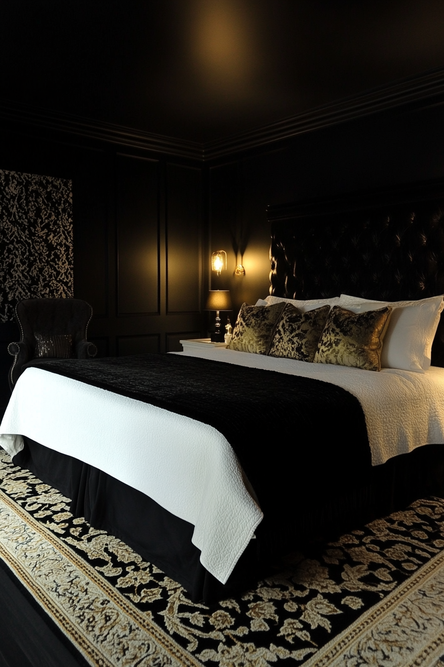 black-white-and-gold-bedrooms