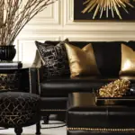 13+ Black And Gold Living Room Ideas To Dazzle
