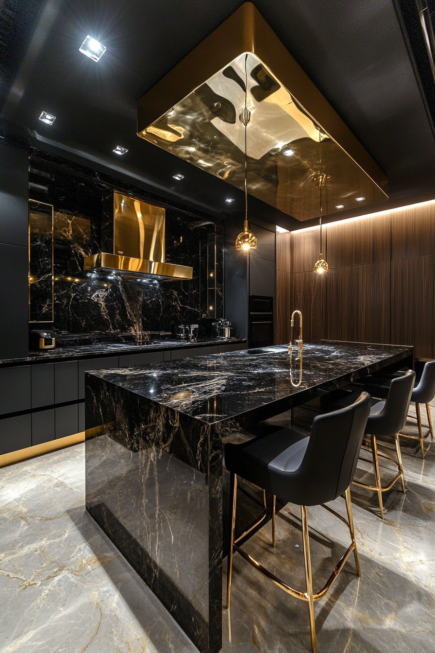 kitchen-with-black-countertops