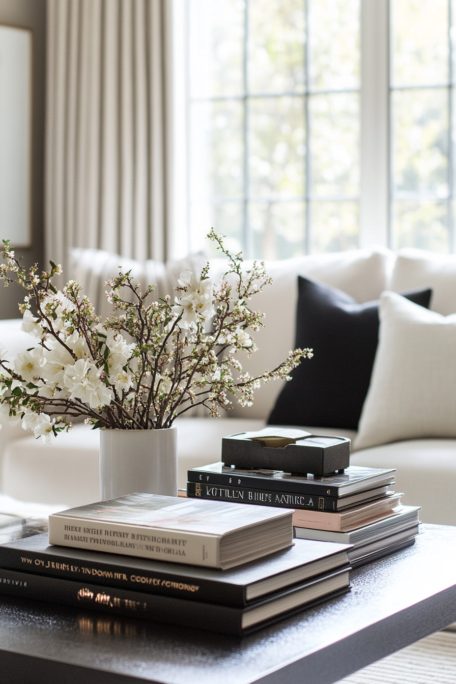 square-coffee-table-styling