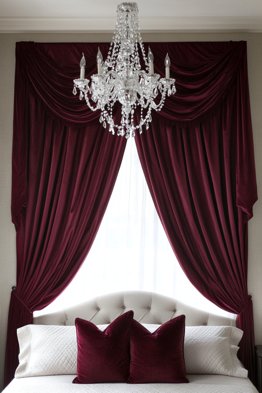 maroon-bedroom