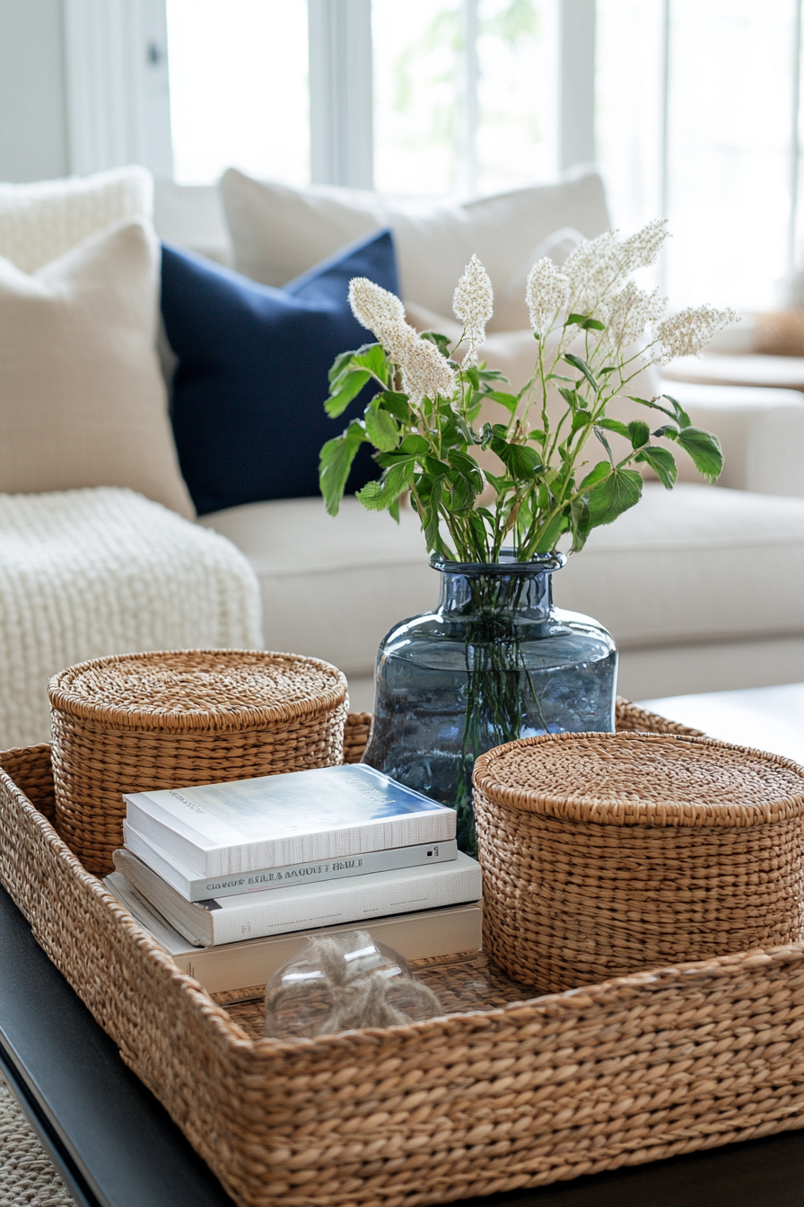 square-coffee-table-styling