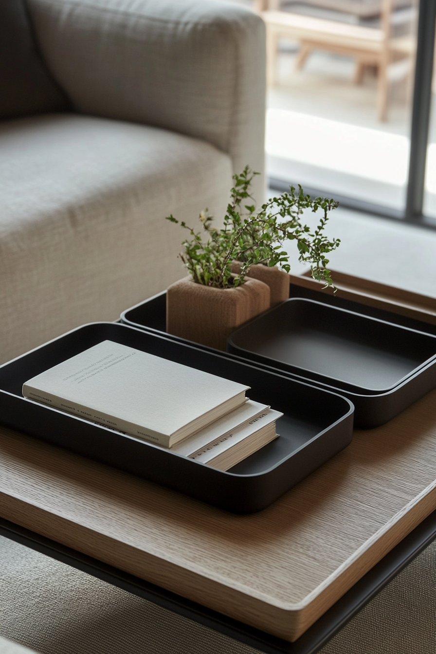 square-coffee-table-styling