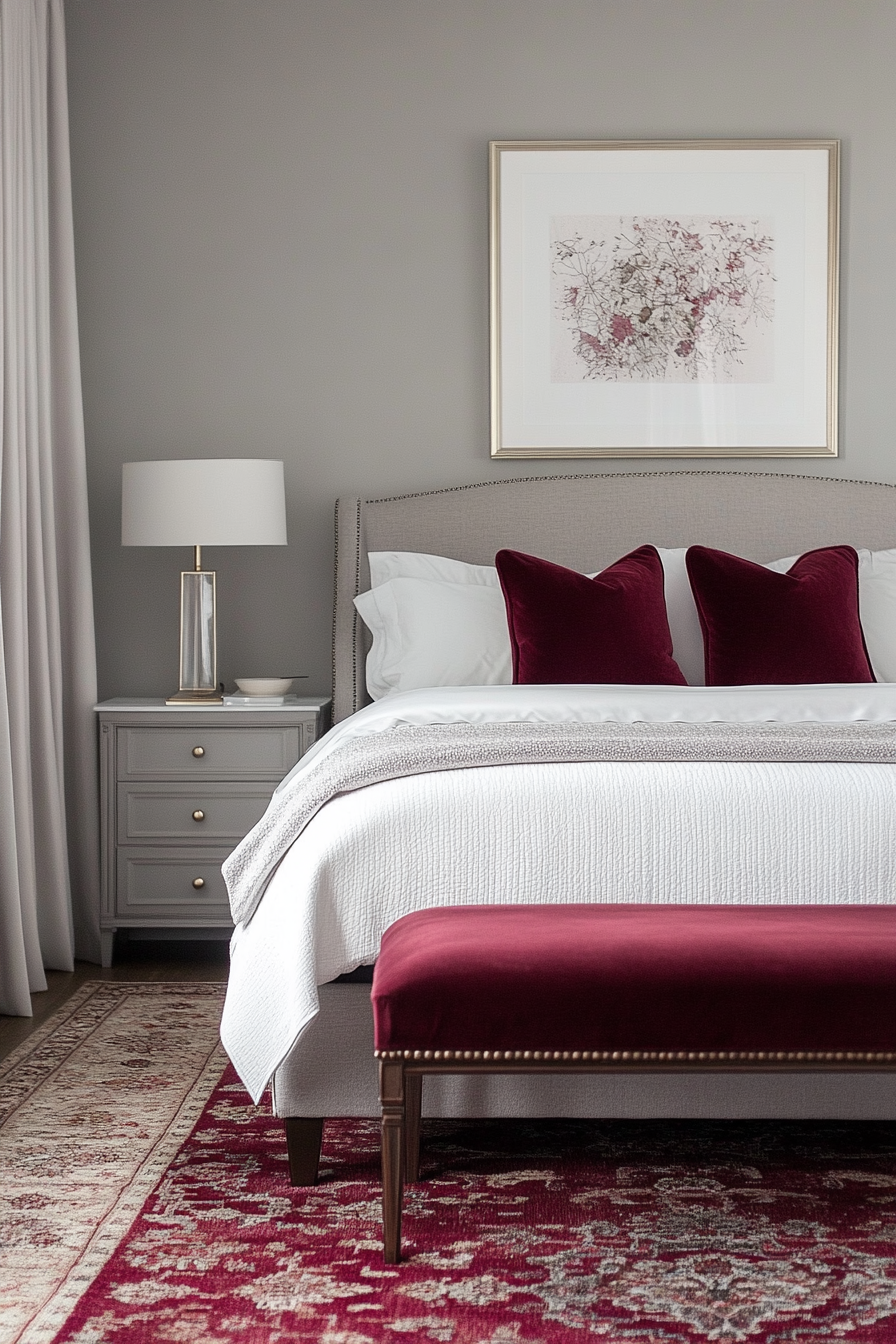 maroon-bedroom