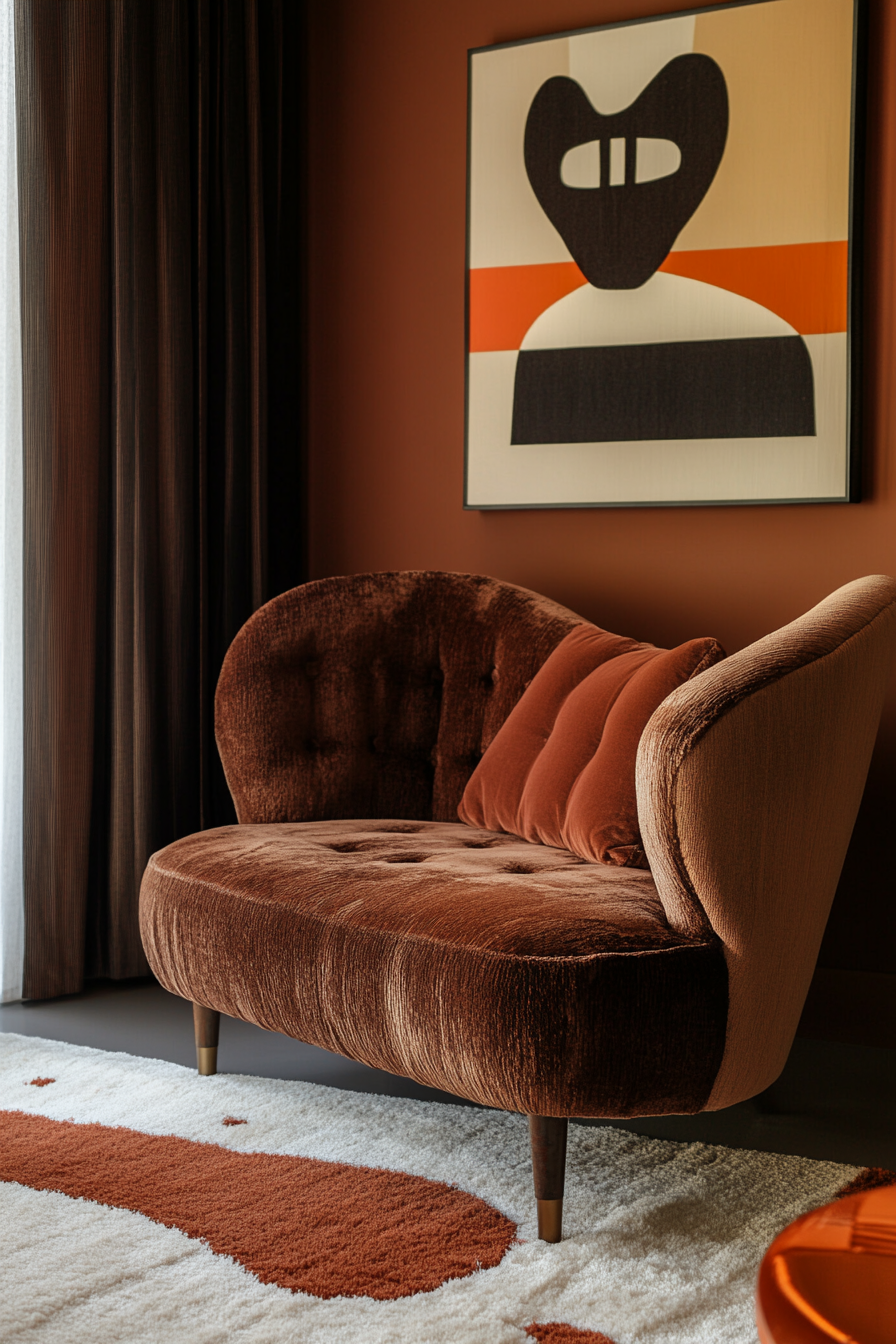 chocolate brown couch living room ideas