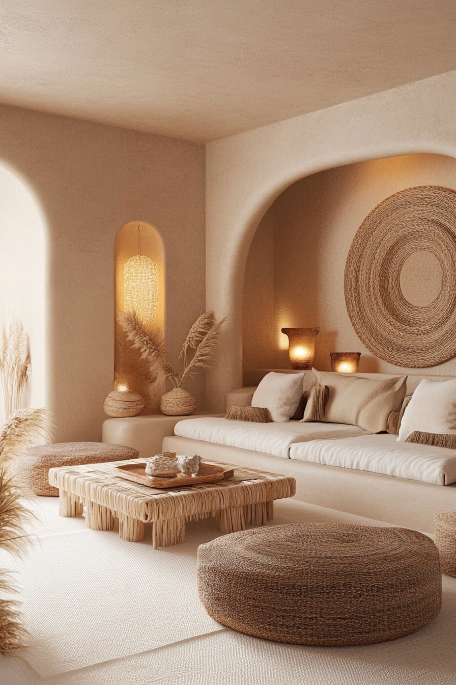 beige living rooms