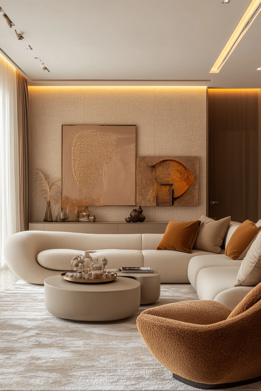 beige living rooms