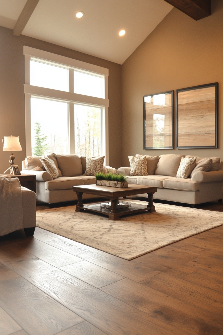beige living rooms