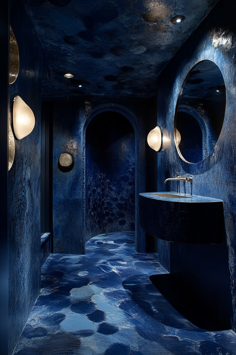 moody powder room