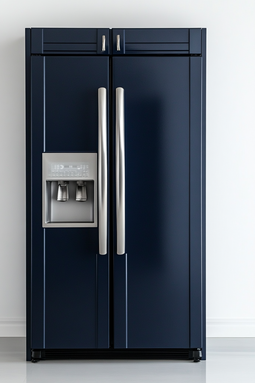 navy blue kitchen cabinets