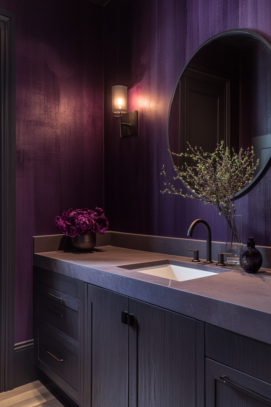 moody powder room