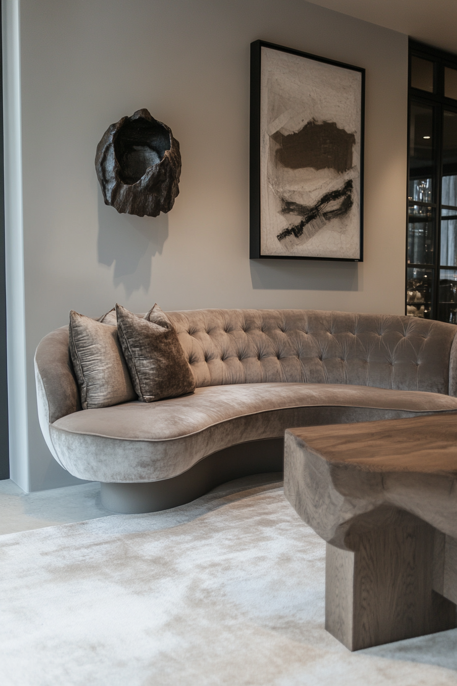 curved sofa