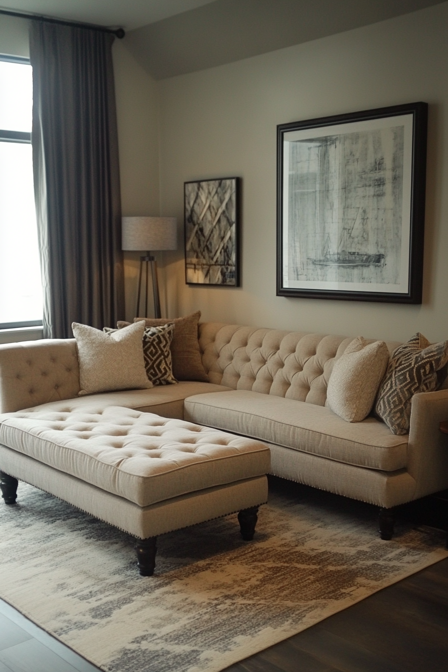 curved sofa