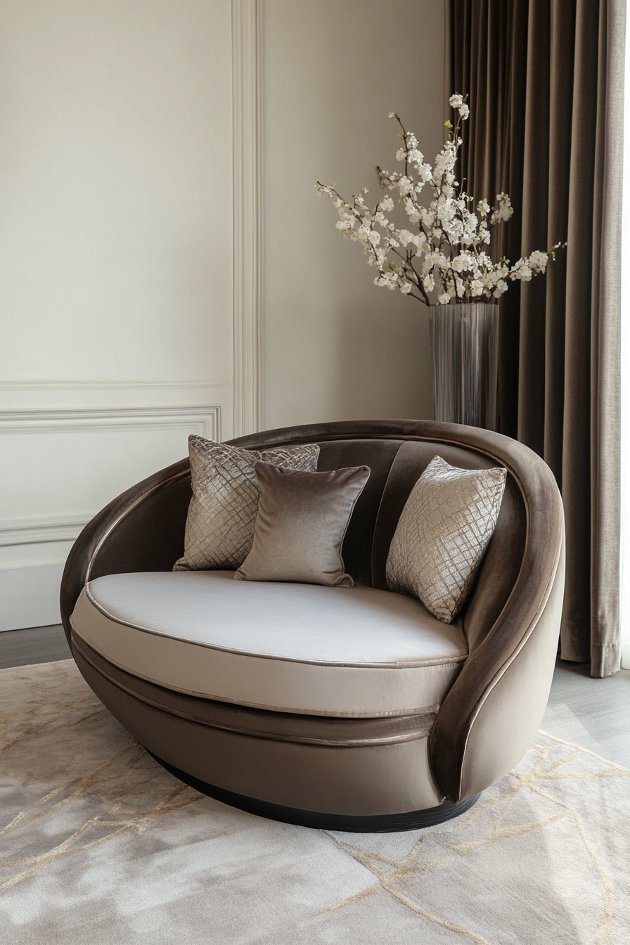 curved sofa