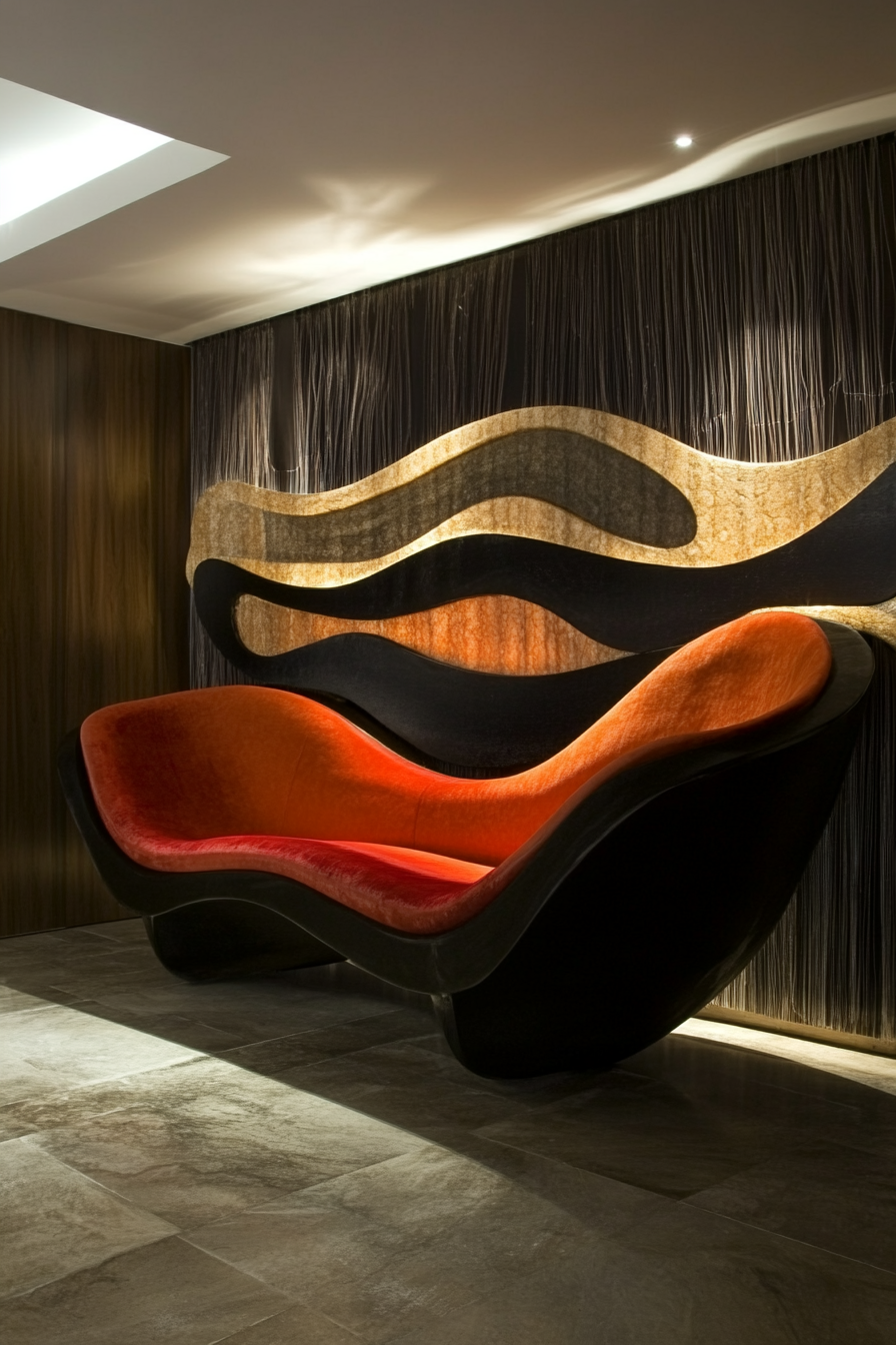 curved sofa