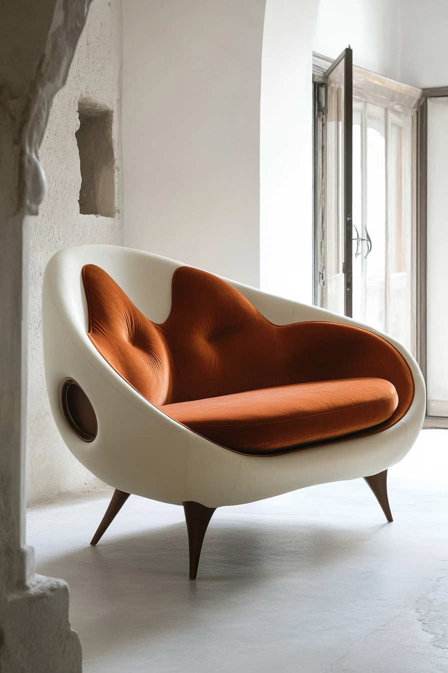 curved sofa