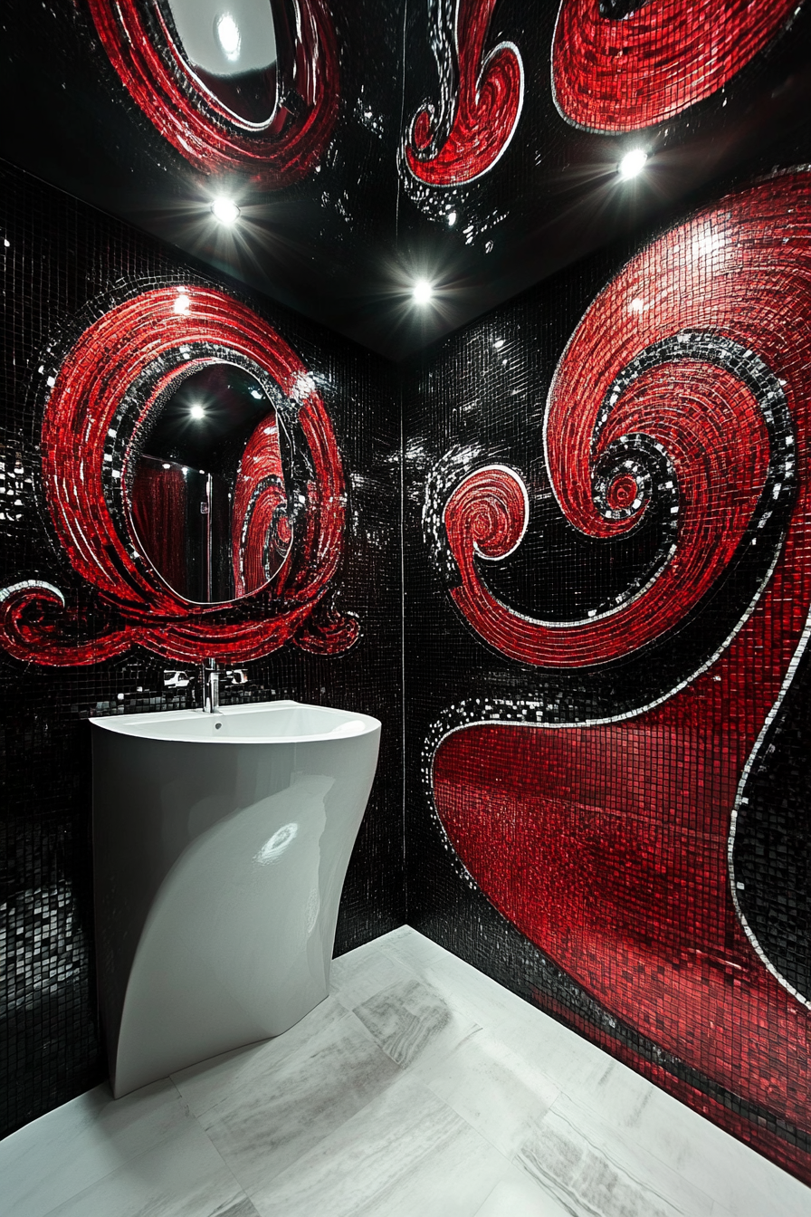 burgundy-bathroom